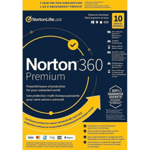 Norton 360 Premium – 1-Year / 10-Device