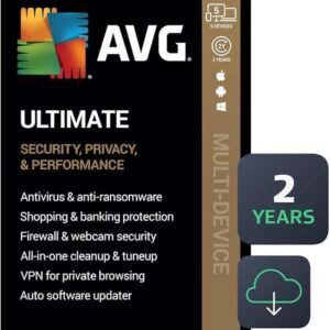 AVG Ultimate 2024 | Antivirus+Cleaner+VPN | 5 Devices, 2 Years [PC/Mac/Mobile Download]