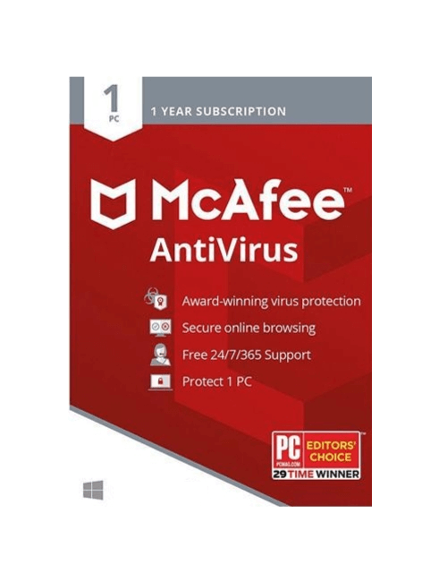 McAfee AntiVirus - 1-Year / 1-PC