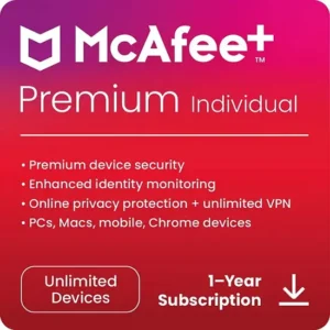 McAfee+ Premium Individual - 1-Year / Unlimited Devices